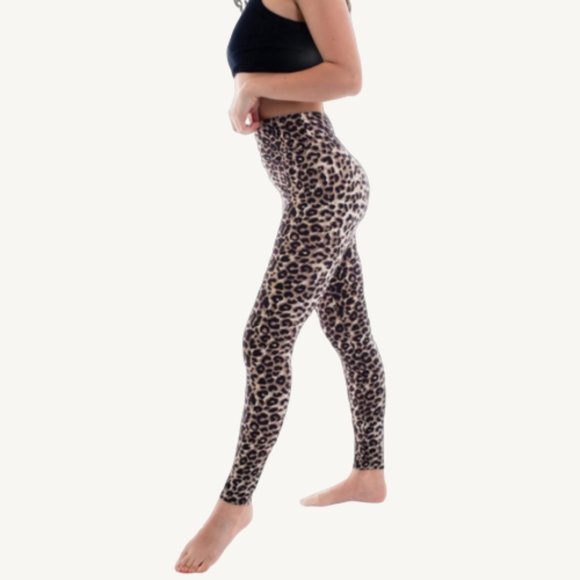 Suzette Collection Cheetah Print Leggings - Picture 3 of 7